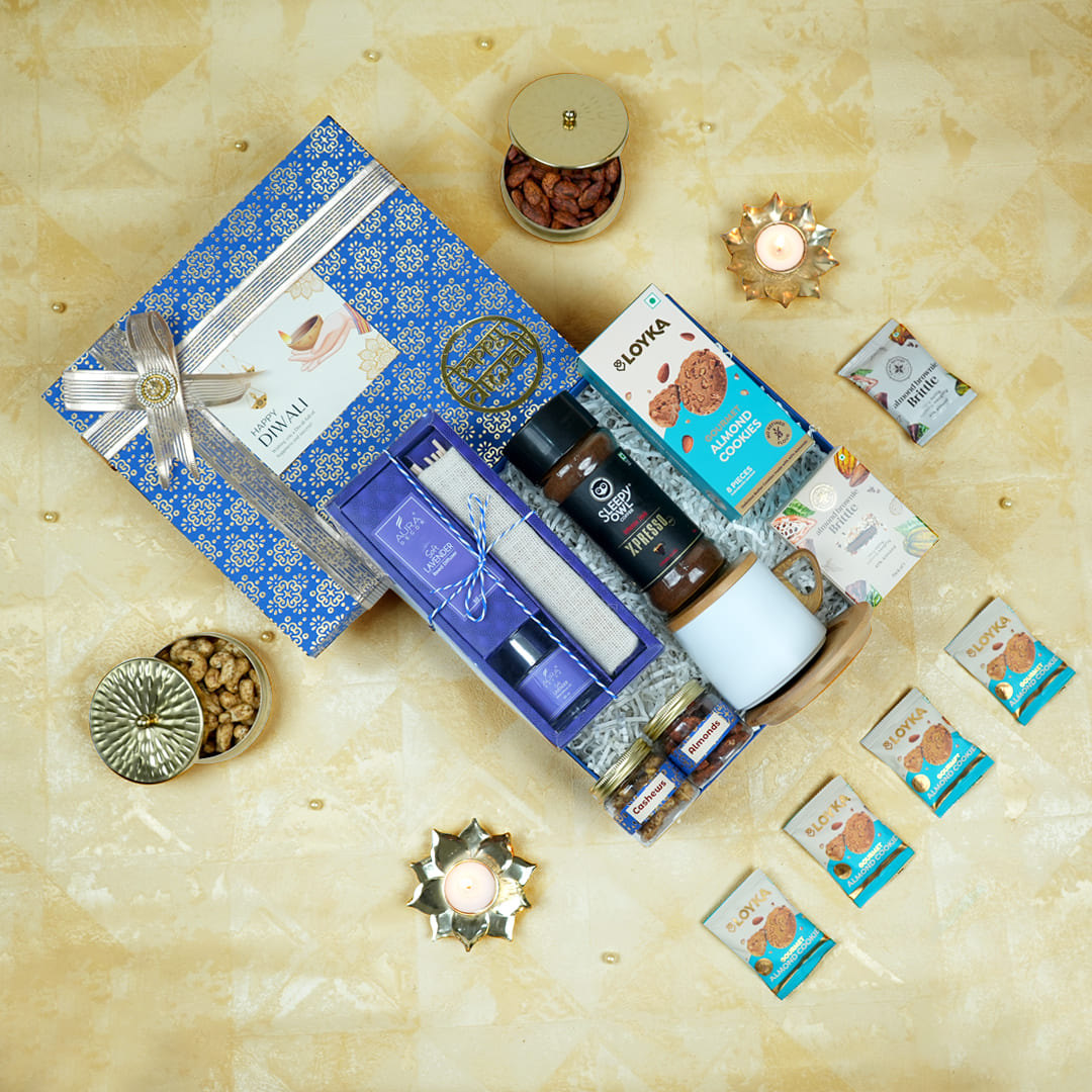 Luxury Diwali Gifts Hampers Online | Coffee, Diffuser & Cookies